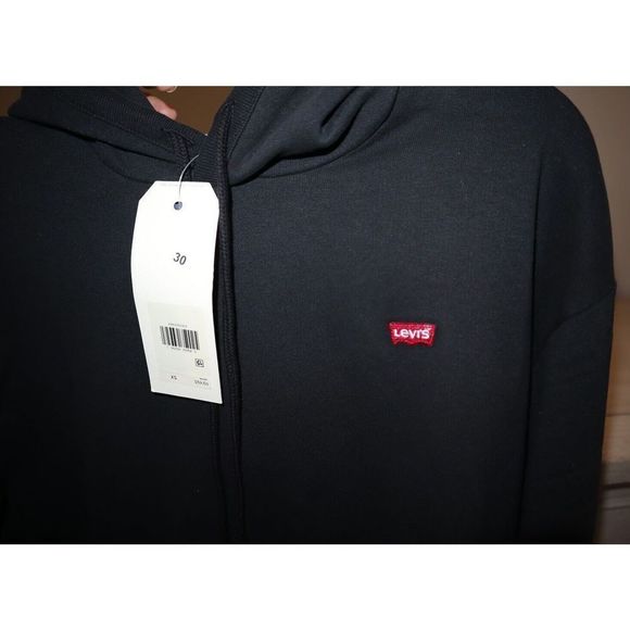 Levi's 246930007 Women's Sz XS Black Pull Over Logo Hoodie $60 - Picture 7 of 7
